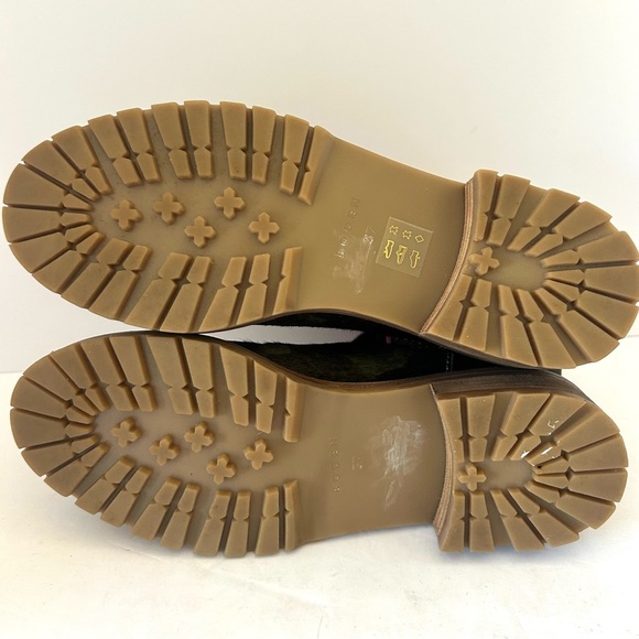 Boden Freya Chelsea Boots Camo Calf Hair Metallic Pink Green NWOT Size EU37 US 6 - Picture 10 of 16